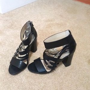 MK block heels